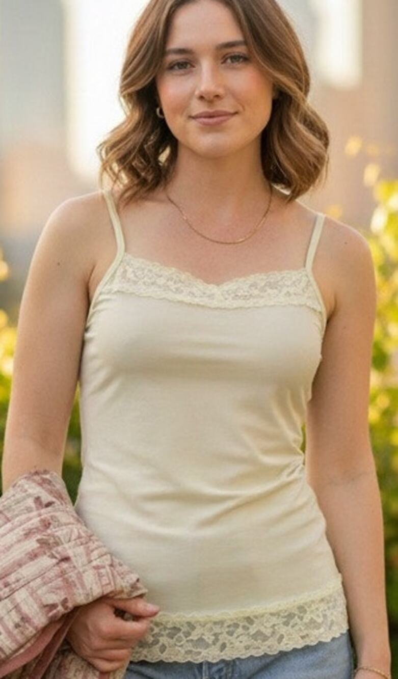 Vintage Vanity Fair Illumination lace cami blouse
